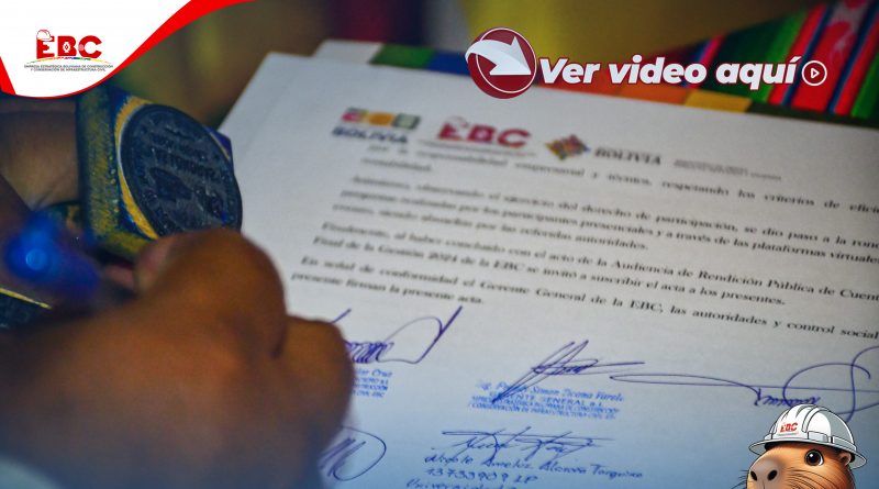ORGANIZACIONES SOCIALES RESPALDAN EL TRABAJO DE LA EMPRESA BOLIVIANA DE LA CONSTRUCCIÓN CIVIL – EBC